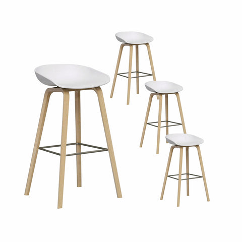Pack de 4 Taburetes en Polipropileno Alto COLONIA