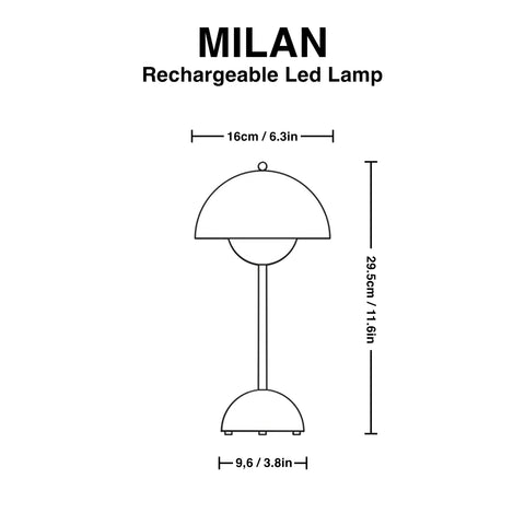 Lámpara de Mesa LED MILAN