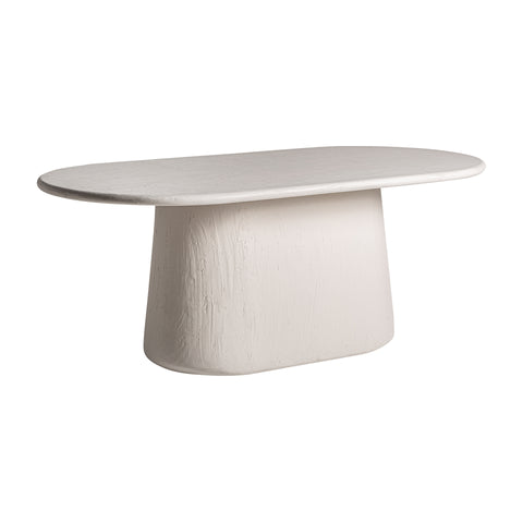 Mesa de comedor grande Inha en madera de mango y DM, diseño robusto y elegante para hasta 8 comensales, ideal para grandes reuniones.
